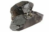 Dark Smoky Quartz Crystals (Double Termination) - Brazil #80174-2